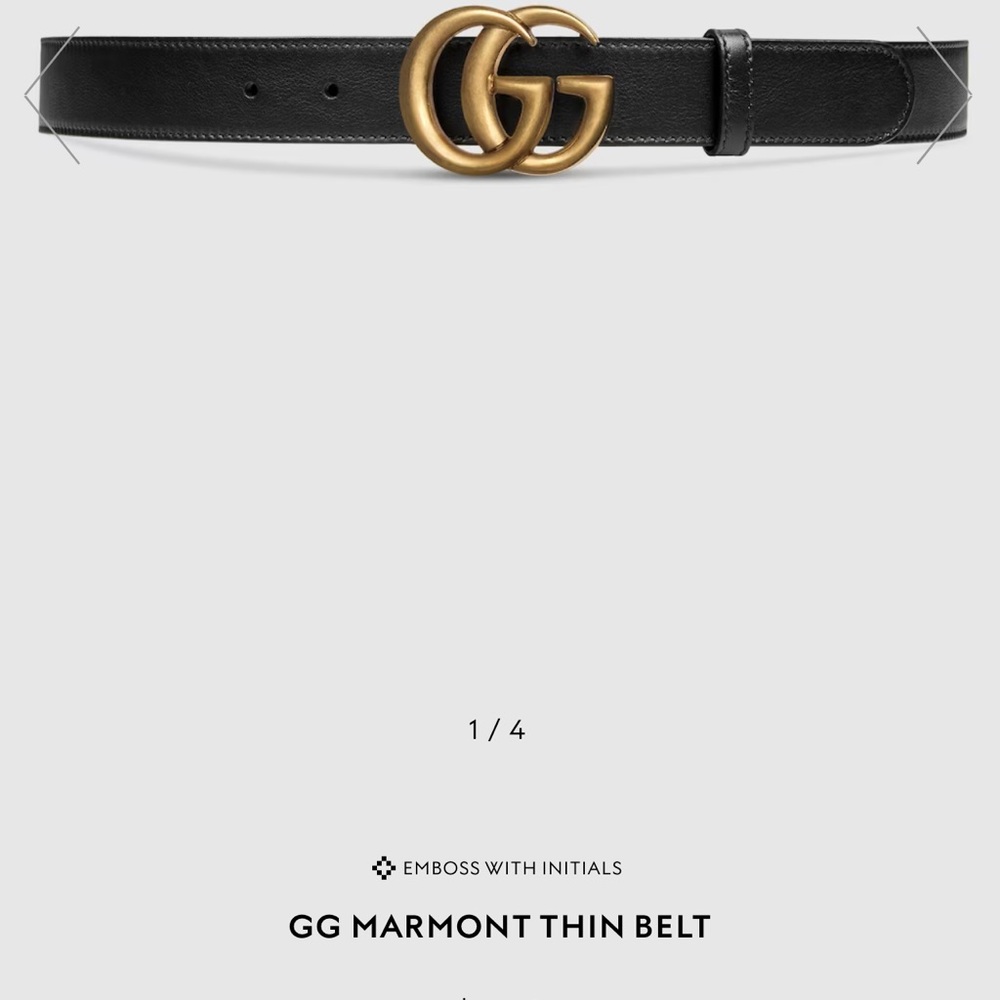 Gucci thin belt men’s